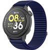 GIOPUEY Cinturini Compatibile con COROS Pace 3, Nylon Traspirante Sport Loop Cinturino in Morbido Nylon Intrecciato Strap Band - Darkblue