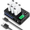 NEEWER BASICS 3 Batterie di Ricambio NP-BX1 + Caricabatterie Triplo USB, Alimentatore Backup 1090mAh per Fotocamera Compatibile con Sony ZV1 ZV-1 II Cybershot RX100 RX100II RX100M II HDR-AS15 HDR-AS30