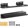 xyuayamz Supporto Soundbar Parete, Universal Stand per Diffusori, Supporti per Soundbars, Staffa per Montaggio a Parete per Casse per Tutte le Soundbar, Max 15 kg, Nero