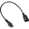 RIIEYOCA Cavo di Alimentazione C14 a C5, IEC 320 Maschio a Femmina, Adattatore AC per Computer PC, Monitor Smart TV, Ricambio 250 V 10 A (60 cm)