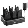BAOFENG T22 Walkie Talkie PMR446 Radio, 16 canali Radio bidirezionale, 1500 mAh batteria, Walkie Talkie portatile ricaricabile con caricabatterie a sei vie, per hotel, ristorante (confezione da 6)