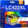 Kuva LC422XL Cartucce compatibili con Brother LC422 LC422XL Cartucce per MFC-J5340DW MFC-J5345DW MFC-J5740DW MFC-J6540DW MFC-J6940DW MFC-J5340DWE MFC-J6540DWE (4 PEZZI)
