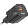 OUFUYU Caricatore Compatto (33 W) Con 2 Porte USB-A e USB-C per iPhone 15/15 Plus/15 Pro/15 Pro Max/14/13, Pixel, Galaxy, iPad/iPad Mini e Altro