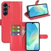 Fertuo Cover per Samsung Galaxy A17 5G / 4G, Custodia Portafoglio Cover a Libro in Pelle Flip Case Sottile con Silicone Bumper, Fibbia Magnetica, Porta Carte e Kickstand, Rosso