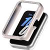 FTRONGRT Cover per Samsung Galaxy Fit 3, Custodia Protettiva per Orologio per PC in Mezza Confezione, Resistente Agli Urti, Custodia pe Samsung Galaxy Fit 3 Smartwatch. Colore Luce Stellare