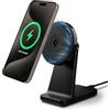Spigen OneTap Pro3 CryoMax Qi2 15W Caricatore Wireless iPhone con Supporto MagSafe [Raffreddamento], per iPhone 17/16/15/14 Pro Max 17e & Cover MagSafe per Samsung Galaxy S26, Pixelsnap per Pixel 10