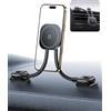 Baseus C03s Supporto per Cellulare Auto Magnete, Magnetico Magsafe Supporto per Telefono Auto con 2 bracci flessibili, Porta Universale per Telefono 20N Compatibile con iPhone Samsung