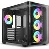 Ocypus Iota C70 BK Curve ARGB Case PC Gaming ATX Mid Tower Digitale,Vista Panoramica Curva a 270°, Visualizzazione Della Temperatura in Tempo Reale, 4 Ventole PC PWM Preinstallate, per ATX/MATX/ITX