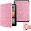 MoKo Custodia Compatibile con 7 Ebook Reader(12a Gen-2024), Custodia Leggera con Cinghia Auto Wake/Sleep per Ebook Reader,Non per TCL Remarkable Kobo, Rosa Brillante