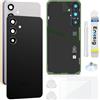 Enkeig Vetro Posteriore per Samsung Galaxy S24+ Plus S926, Nero | Qualità originale scocca vetro posteriore copribatteria back cover cover posteriore back glass con lente fotocamera kit.