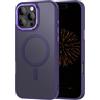 Nekiyo Tech Progettato per iPhone 16 Pro Max con custodia Aerospace-Grade Aluminum Lens Guard, Protezione militare contro cadute Design sottile traslucido opaco con copertura anti-impronte 6.9 Viola
