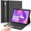 IVEOPPE Cover Tastiera Lenovo Idea Tab Pro 12.7 Pollici 2025 con Touchpad, Custodia Tastiera Trackpad Italiano Bluetooth Staccabile per Lenovo Xiaoxin Pad Pro 12,7 2025, Nero