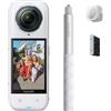 Insta360 X5 Pack Starter Bianco Satinato - Camera Impermeabile 8K 360º, Perfetta in Bassa Luce, Selfie Stick Invisibile, Lenti Resistenti e Sostituibili, Batteria 3 Ore, Audio Chiaro
