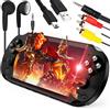 Retoo Console da gioco portatile con display HD 5,1 pollici, lettore SD, cuffie incluse, ideale per bambini e adulti, nero