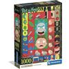 Clementoni - Puzzle 1000 Pezzi per Adulti e Ragazzi, Illustrazione con Tema Rick and Morty, Idea Regalo, Made in Italy, 50x70 cm, Poster Incluso, 37512