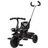 HyperMotion TOBI Vector Triciclo Passeggino con Maniglione per Genitori - Bicicletta Bambini Prima Età con Cinture Sicurezza e Ruote Larghe - Triciclo Bambini Stabile, Nero