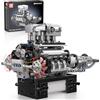 Mould King 10206 - Kit motore V8, mattoncini da costruzione, motore MCL V-8, kit motore con morsetti, simulazione, motore a benzina, modello per adulti (737 pezzi)