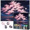 TISHIRON Jigsaw Puzzle con fiori di ciliegio, 1000 pezzi, impossibile, impegnativo per adulti, bella notte, paesaggio, jigsaw puzzle, arte per decorazione della casa, fiori di ciliegio, albero puzzle, come