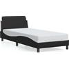 DKD HOME DECOR Giroletto con testiera nero 90x190 cm in ecopelle