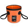 Ruikcoll Secchio pieghevole, Secchio pieghevole multifunzionale, Secchio da campeggio per escursioni di viaggio, Lavabo pieghevole, Ciotola pieghevole da esterno, Arancione, 20 L