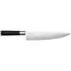 KAI Wasabi Black Coltello da cucina 23,0 cm lunghezza lama - acciaio inossidabile 6A/1K6 lucidato 58 (±1) HRC - manico in polipropilene nero - coltello da chef - Made in Japan