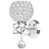 TiooDre Luce Da Parete Di Cristallo, Led Lampada Da Parete in Cristallo- Lampada Da Parete Stile Moderno Corridoio Supporto Per Lampada Da Parete Per Soggiorno Presa E14, Regalo per San Valentino