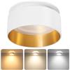 KYOTECH Faretti led Soffitto Moduli LED Sostituibili,Faretto Led Interno Dimmerabile,Regolabile 3000K/4000K/6500K,Faretti Led da Incasso per Cartongesso, 4.9W 500LM,Diametro Foro 65-68mm