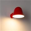 Alpinaluz Applique da parete rosso dal design moderno tipo di faro - Schermo conico inclinato, luce interna decorativa per testiera del letto, camera da letto, corridoio o soggiorno, attacco E14