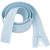 Giddy Square Blu pallido 14 (36cm) Cerniera grossa con zip - Estremità aperta Denti in plastica (Peso #5) - Ideale per artigianato, borse e cucito | Giddy Square