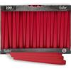 Hofer Candele per Candelabri - 23 x 250 mm - Colore Rosso - Set di 100 Candele Coniche Lunghe - Lunga Durata di 7 Ore - Non Profumate - Qualità RAL