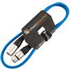 VisioSound Cavo Mic XLR Maschio a Femmina/Microfono bilanciato/Cavo Patch Mic / 7 Colori 1m Blu