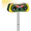 YRHWS Spaventatore per gatti ad ultrasuoni, a energia solare, per animali domestici, 2 modalità, a ultrasuoni, IP68, impermeabile, con sensore di movimento a LED, per allontanare gatti, cani, martore