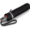 Knirps T.200 Medium Duomatic Reflective Black Ombrello classico, 94 cm, Nero (Black)