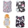 QKEPCY Magliette Cane Piccolo Stampate Animali Carini Vestiti Canini Traspiranti Estivi Abbigliamento Cuccioli Gattini (Grigio XL)