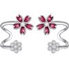 POPLYKE Orecchini a perno in argento Sterling con cardo scozzese, margherita, ape, giglio, ciliegio, idea regalo per ragazze, Argento sterling