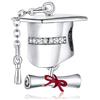 Simphman Estate Oceano Sterling 925 Charms Dangles Granchio tartaruga polpo mare per braccialetti e collane Cadeaux per donne donne donne famiglia e amici, one size, Metallo, Zirconia cubica