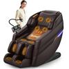 FURNIMAT Poltrona massaggiante 3D, Poltrona massaggiante per tutto il corpo SL-Track, 8 airbag, Riscaldamento gambe e vita, Controllo vocale AI e altoparlante Bluetooth, Gravità Zero