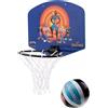 Spalding Mini Basketball Set Space Jam 79005Z, Tabellone da basket, Unisex, Viola, Taglia: Una taglia