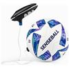 eBrands Global Oy Pallone da calcio Kick Trainer All-Level - misura 3 (blu) - SenseBall