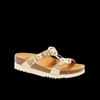 SCHOLL SHOES NEW BOGOTA' WEDGE TEXSAT W LIGHT GOLD/WHITE 39
