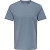 Only & Sons ONSMAX Life - Maglietta da Uomo con Scollo Rotondo, vestibilità Normale, XS, S, M, L, XL, XXL, Nero, XL