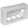 Glowster Zoccolo bianco a 2 elementi, misure 165x96x43mm, perfetto per finiture e per migliorare l'estetica nei progetti di costruzione e decorazione.