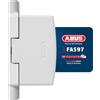 Abus Fas97 Serratura a Cerniera, Blocco di Sicurezza a Cerniera per Finestre, Livello di Sicurezza: 10, 11782, Bianco