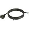 as - Schwabe Cavo di collegamento 3 m H05VV-F 3G1,0 cavo di collegamento con angolo di protezione con cavo, cavo di collegamento 30 mm rivestito con manicotti terminali, cavo di alimentazione 230 V,