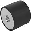 KIPP K0569.02502055.20 K0569 - Parafango in gomma, colore: Nero