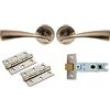 Carlisle Brass GK007SN/INTB Maniglie, Cerniere & Fermo Pack, Nichel Satinato