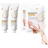 Wootapson 2PC Lotion Mani al Riso + 2PC Hand Mask, Hand Cream, Crema Mani Riparatrice, Nutrire e Idratare, Migliorare l'elasticità Della Pelle, Ammorbidire la Pelle Ruvida, Adatto a Tutti i Tipi