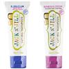Jack N' Jill Kids Natural Toothpaste, Made With Natural Ingredients, Helps Soothe Gums & Fight Tooth Decay, Suitable From 6 Months+ - Bubblegum & Berries & Cream Flavour Bundle 2 x 50g