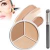 BAOSROY Correttore Correttori,Concealer Palette,3in1 Concealer,Correttore Crema,Concealer Palette,Full Coverage Concealer,Viso Correttori Makeup,Concealer Palette Makeup,Cream Palette,per Hide Imperfezioni