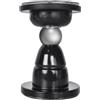 Lunaanda Fermaporta magnetico, autoadesivo, in acciaio inox, senza trapano, facile da installare, per pavimento o parete, forte porta silenziosa, ideale per casa e ufficio (nero)